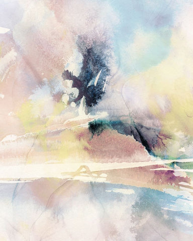 Celestial Ink II Black Ornate Wood Framed Art Print with Double Matting by Blue, Nina