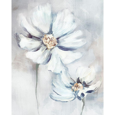 Wash of Color Black Modern Wood Framed Art Print by Blue, Nina