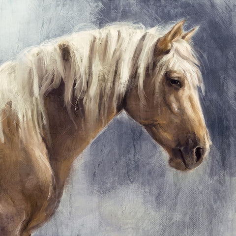 Golden Boy Black Ornate Wood Framed Art Print with Double Matting by Blue, Nina