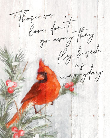 Those We Love White Modern Wood Framed Art Print with Double Matting by Blue, Nina