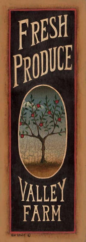 Apple Tree Black Ornate Wood Framed Art Print with Double Matting by Lewis, Kim