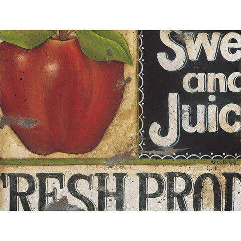 Sweet and Juicy White Modern Wood Framed Art Print by Lewis, Kim