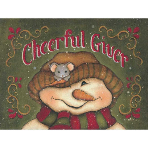 Cheerful Givers Gold Ornate Wood Framed Art Print with Double Matting by Lewis, Kim