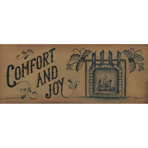 Comfort and Joy White Modern Wood Framed Art Print by Lewis, Kim