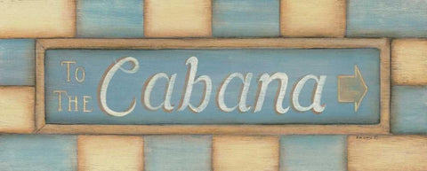 To the Cabana Black Ornate Wood Framed Art Print with Double Matting by Lewis, Kim