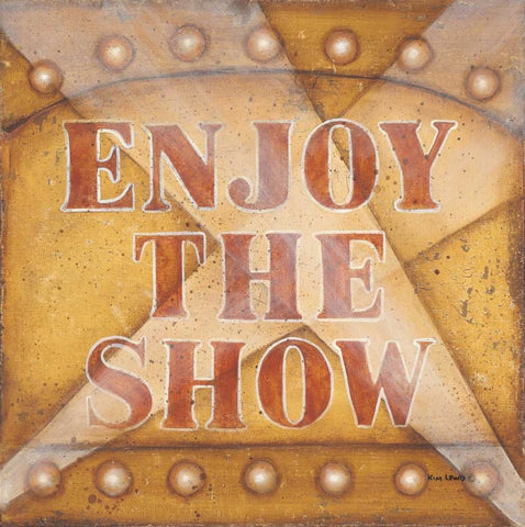 Enjoy the Show Black Ornate Wood Framed Art Print with Double Matting by Lewis, Kim