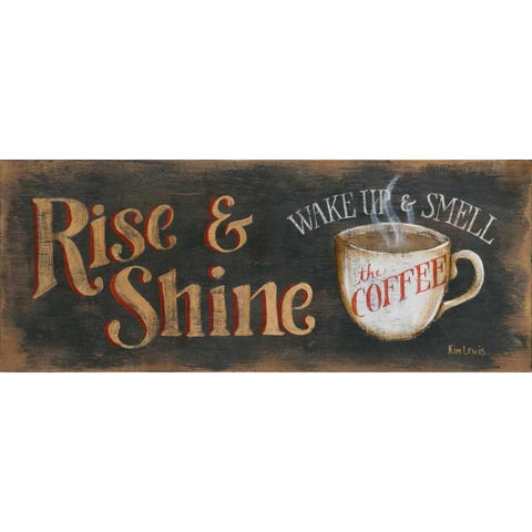 Rise and Shine White Modern Wood Framed Art Print by Lewis, Kim