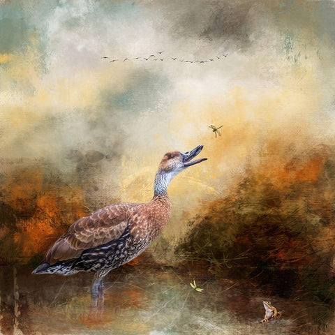 Afternoon Recess Black Modern Wood Framed Art Print by Parker, Kelley