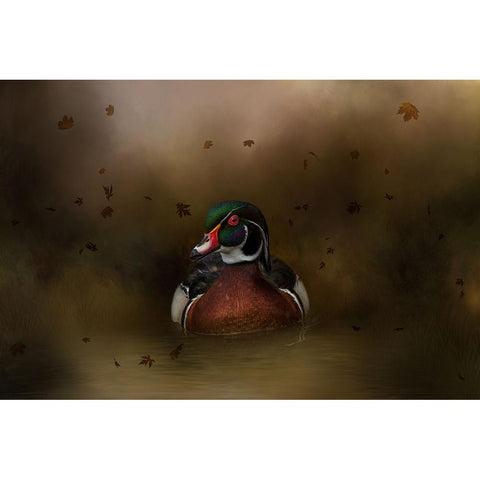 Autumn Cruise White Modern Wood Framed Art Print by Parker, Kelley