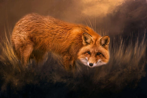 Red Alert Black Ornate Wood Framed Art Print with Double Matting by Parker, Kelley