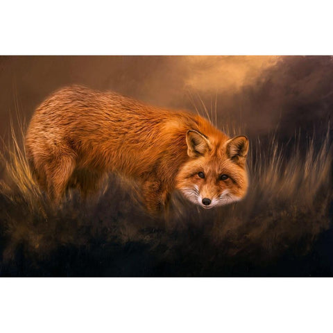 Red Alert Gold Ornate Wood Framed Art Print with Double Matting by Parker, Kelley