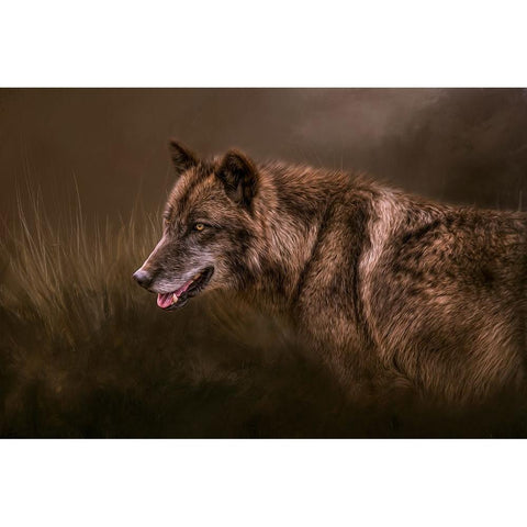 Danger Lurking Black Modern Wood Framed Art Print with Double Matting by Parker, Kelley