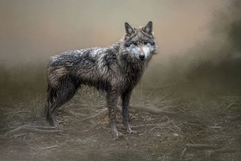 Enduring Spirit Black Ornate Wood Framed Art Print with Double Matting by Parker, Kelley