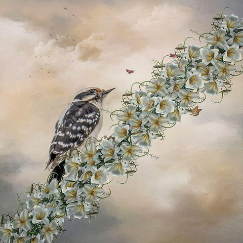 Summers Delight Gold Ornate Wood Framed Art Print with Double Matting by Parker, Kelley