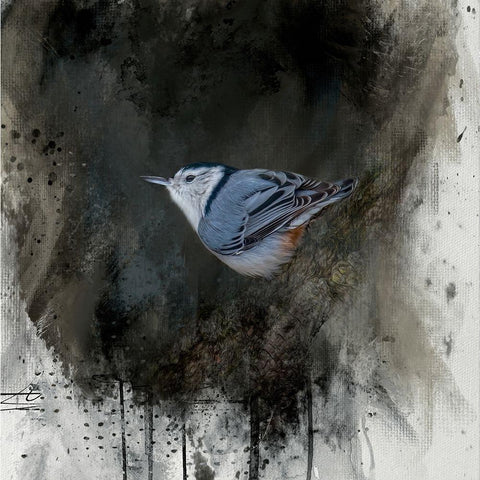 Tiny Charmer Gold Ornate Wood Framed Art Print with Double Matting by Parker, Kelley