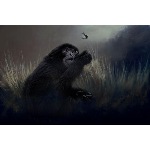 Surprise Encounter Gold Ornate Wood Framed Art Print with Double Matting by Parker, Kelley