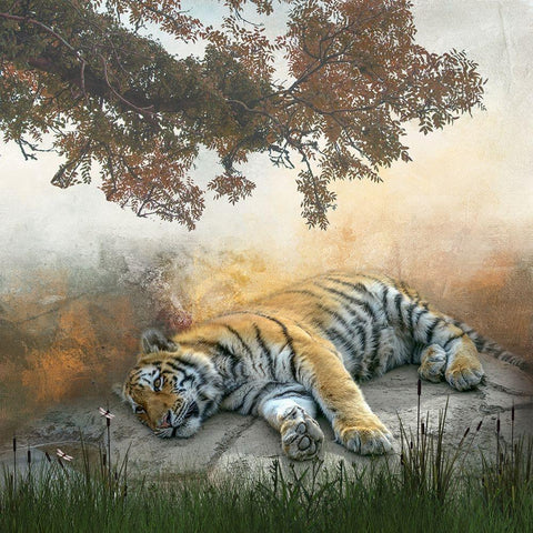 Lazy Afternoon Gold Ornate Wood Framed Art Print with Double Matting by Parker, Kelley