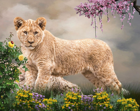 New World Black Ornate Wood Framed Art Print with Double Matting by Parker, Kelley