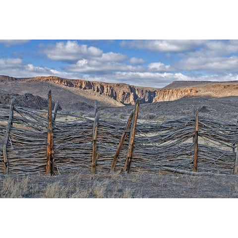Box Canyon Ranch White Modern Wood Framed Art Print by McFerrin, Larry