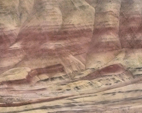 Painted Hills Black Ornate Wood Framed Art Print with Double Matting by McFerrin, Larry