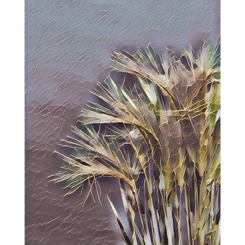 Gemstone Grass White Modern Wood Framed Art Print by McFerrin, Larry