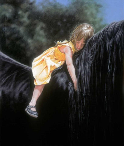 Some Dreams Last White Modern Wood Framed Art Print with Double Matting by Harrison, Lesley