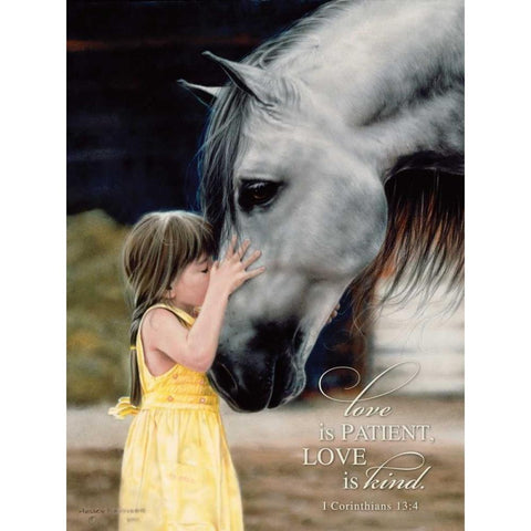 The Kiss Gold Ornate Wood Framed Art Print with Double Matting by Harrison, Lesley