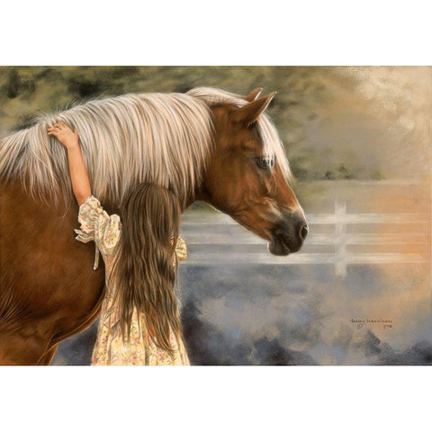 First Love Black Modern Wood Framed Art Print by Harrison, Lesley