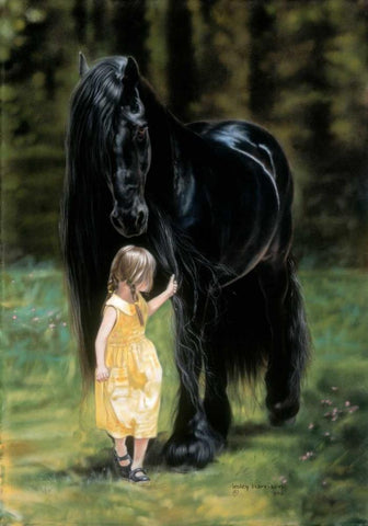 Back to the Barn Black Ornate Wood Framed Art Print with Double Matting by Harrison, Lesley