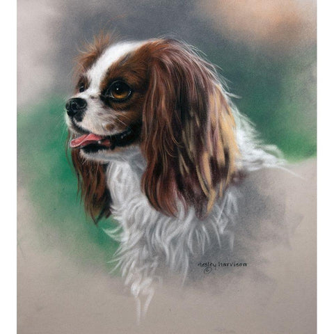 Regal Companion Gold Ornate Wood Framed Art Print with Double Matting by Harrison, Lesley