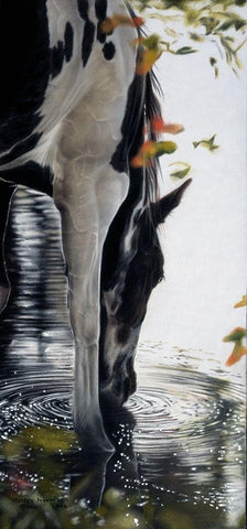 Afternoon Drink White Modern Wood Framed Art Print with Double Matting by Harrison, Lesley