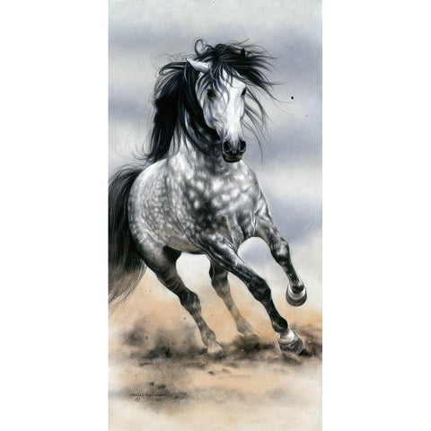 Glorious Grey Black Modern Wood Framed Art Print by Harrison, Lesley