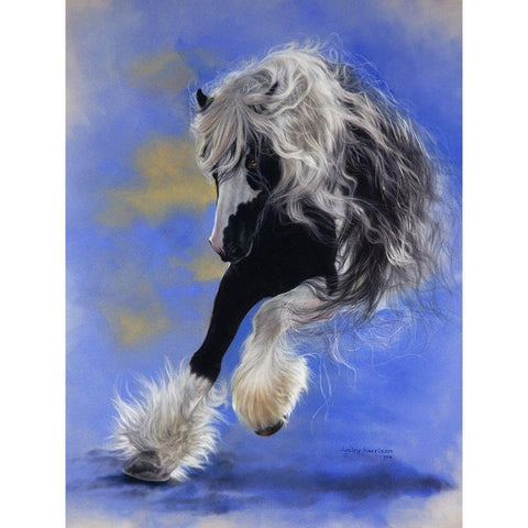 Gypsy Dancer Black Modern Wood Framed Art Print by Harrison, Lesley