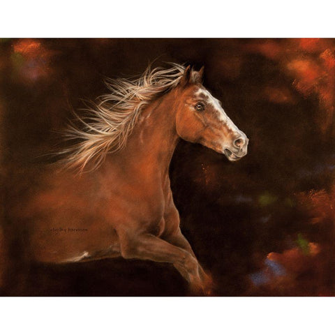 Cheyenne Gold Ornate Wood Framed Art Print with Double Matting by Harrison, Lesley