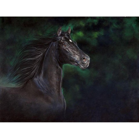 Proud Beauty White Modern Wood Framed Art Print by Harrison, Lesley