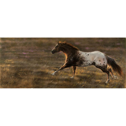 Spots with Spirit II Black Modern Wood Framed Art Print by Harrison, Lesley