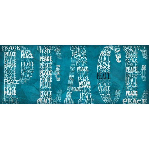 Peace Black Modern Wood Framed Art Print by Wolk, Lisa