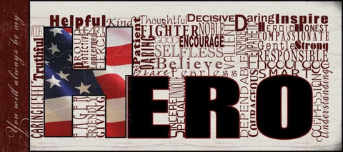 You Are My Hero White Modern Wood Framed Art Print with Double Matting by Wolk, Lisa