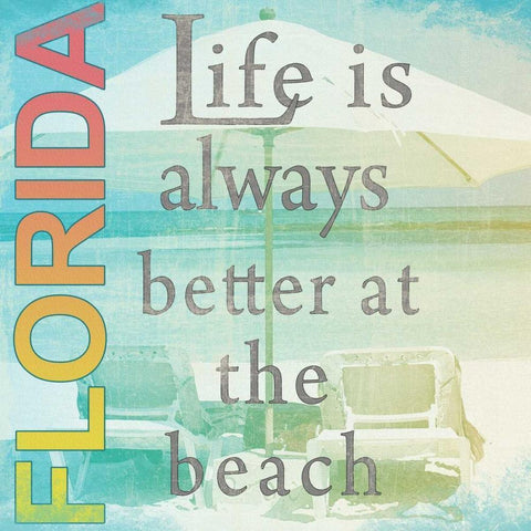 Life is Always Better Black Modern Wood Framed Art Print by Wolk, Lisa