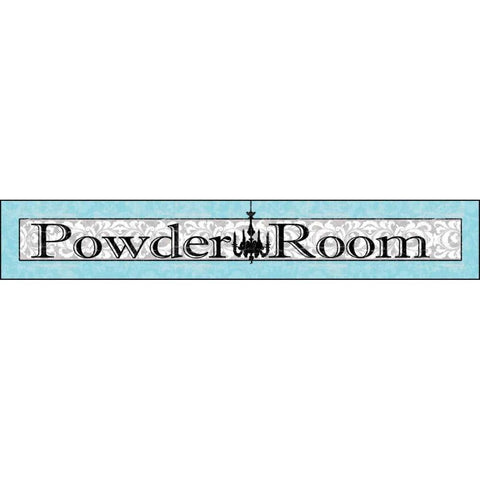 Powder Room II Gold Ornate Wood Framed Art Print with Double Matting by Wolk, Lisa