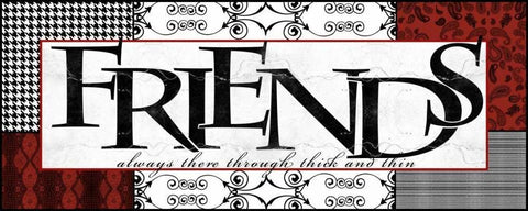 Patterns Friends White Modern Wood Framed Art Print with Double Matting by Wolk, Lisa