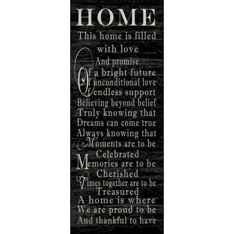 Home Sentiments Gold Ornate Wood Framed Art Print with Double Matting by Wolk, Lisa