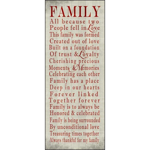 Family Sentiments Black Modern Wood Framed Art Print with Double Matting by Wolk, Lisa