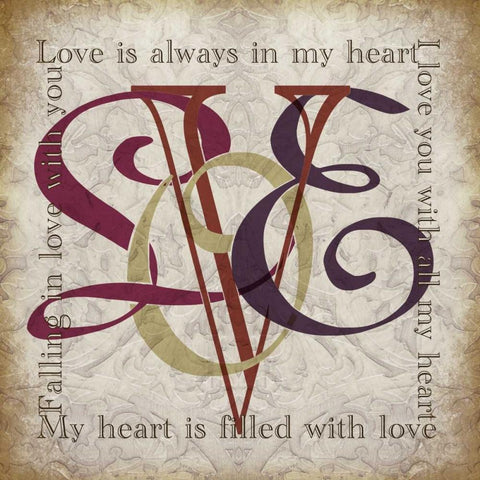 Love and Other Sentiments Black Modern Wood Framed Art Print with Double Matting by Wolk, Lisa