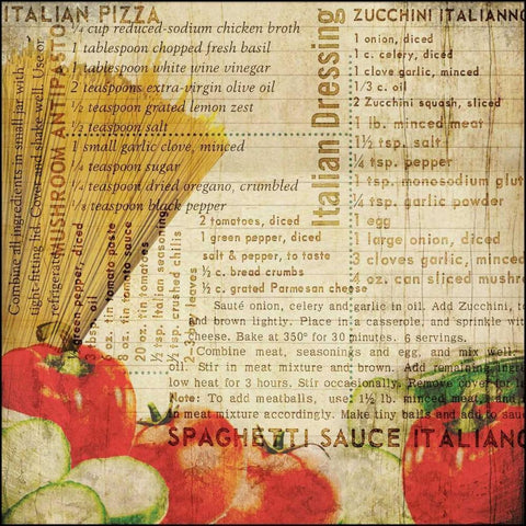 Italian II Black Modern Wood Framed Art Print by Wolk, Lisa