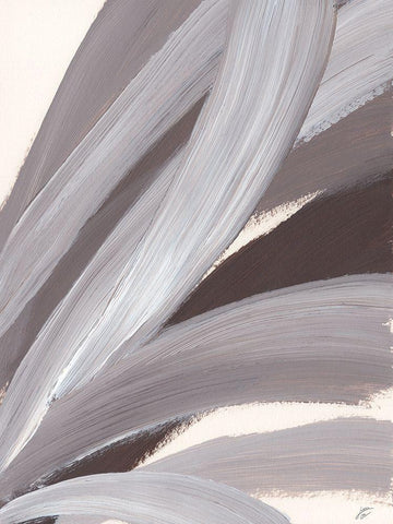 Brush Stroke Up Black Ornate Wood Framed Art Print with Double Matting by Lee, Judson