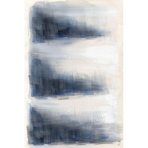 Brushed Triangles I Gold Ornate Wood Framed Art Print with Double Matting by Lee, Judson