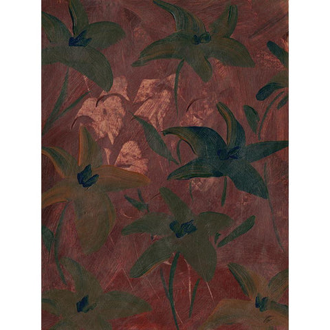 Autumn Fireworks Flowers I White Modern Wood Framed Art Print by Lee, Judson