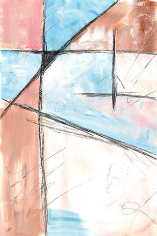 City Grid II Black Ornate Wood Framed Art Print with Double Matting by Lee, Judson