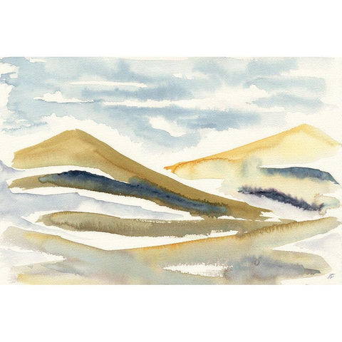 Crossing Hills White Modern Wood Framed Art Print by Lee, Judson